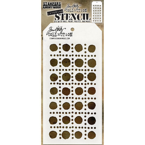 Stampers Anonymous Layering Stencil Dotted Line THS155 - Tim Holtz Collection