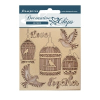 STAMPERIA DECORATIVE CHIPBOARD YOU AND ME-  SCB137