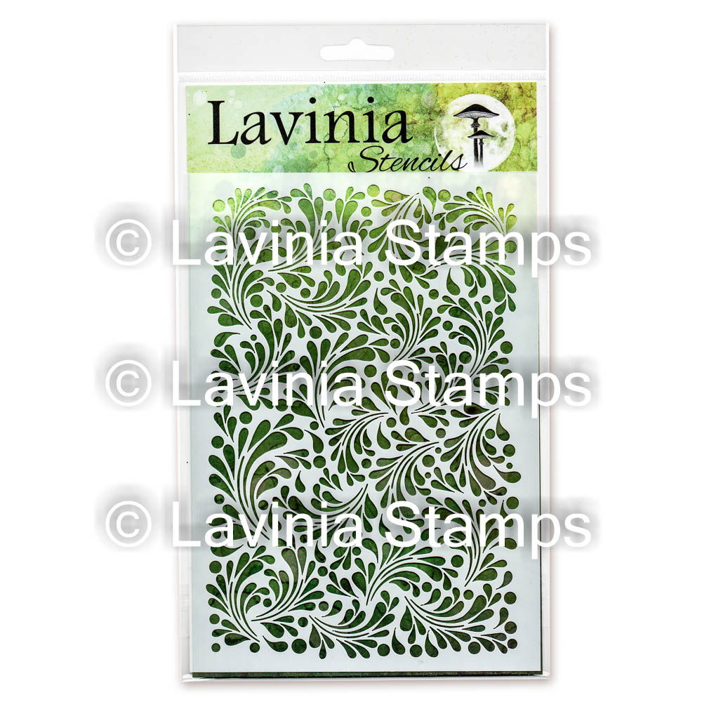 Lavinia Stencils Feather Leaf