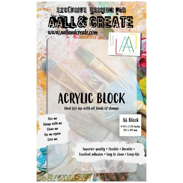 AALL & CREATE Acrylic Block Size A6 4.1/8 x 5.7/8in