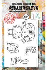 #354 AALL & CREATE STAMP  Bunny and Bunnies A7