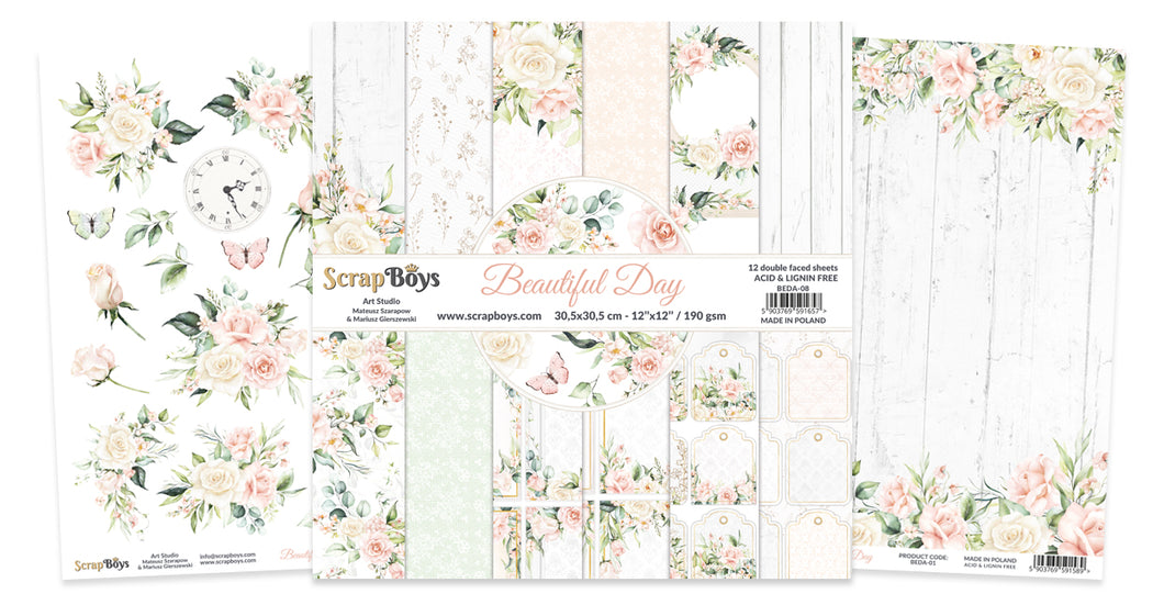 SCRAPBOYS -8x8 Beautiful Day Paper Pack