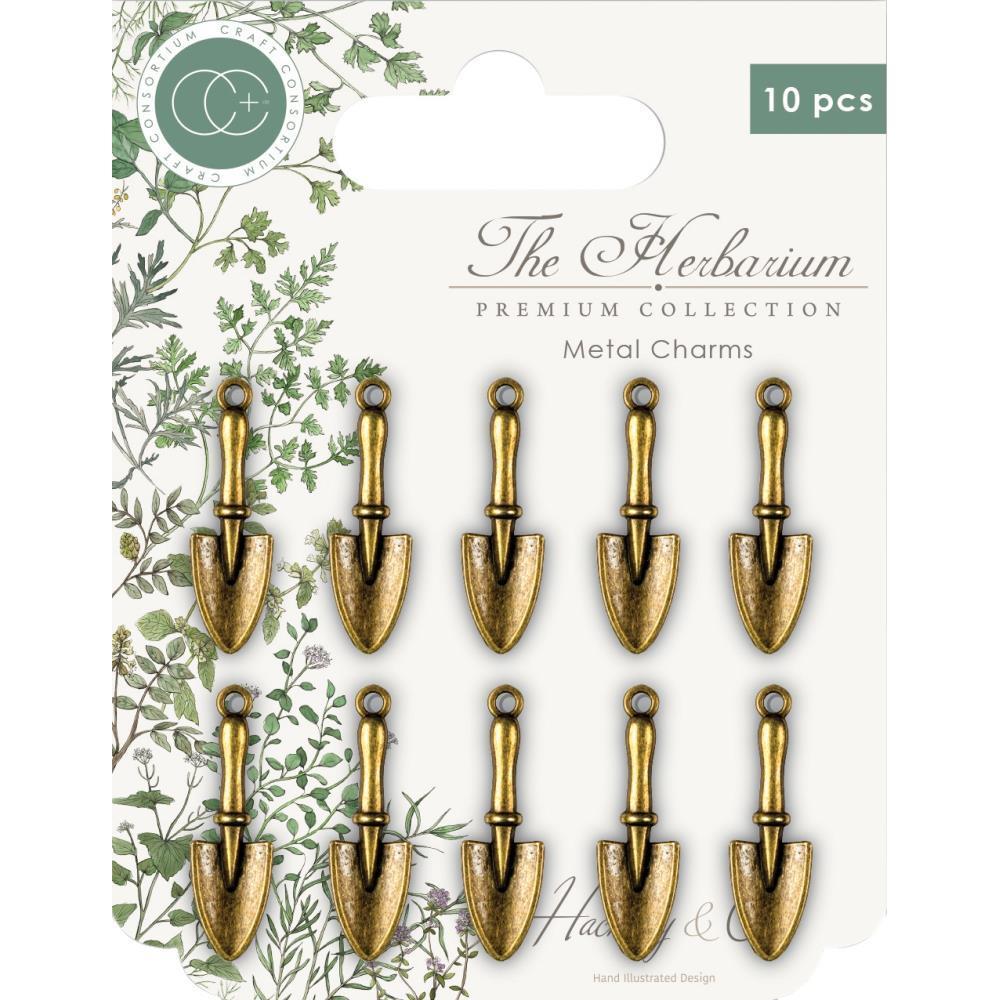 CRAFT CONSORTIUM - The Herbarium Metal Charms. Trowel Charms 10pc
