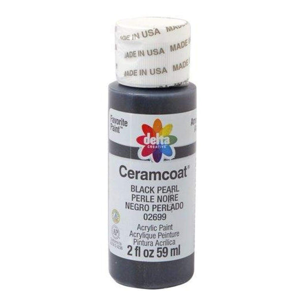 CERAMCOAT Acrylic Paint 59ml 2floz  - Black Pearl