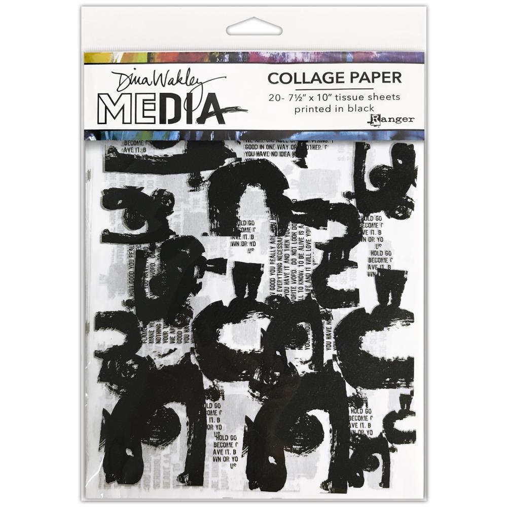 Dina Wakely Media Collage Paper - Painted Marks   RANGER MDA77879