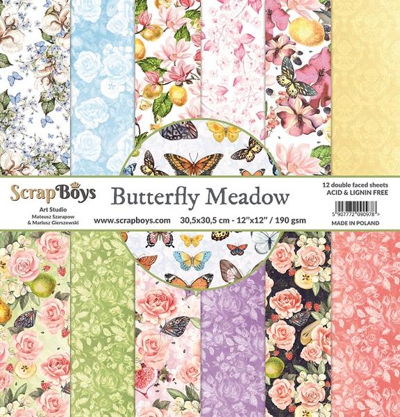 SCRAPBOYS -12x12 Butterfly Meadow Paper Pack