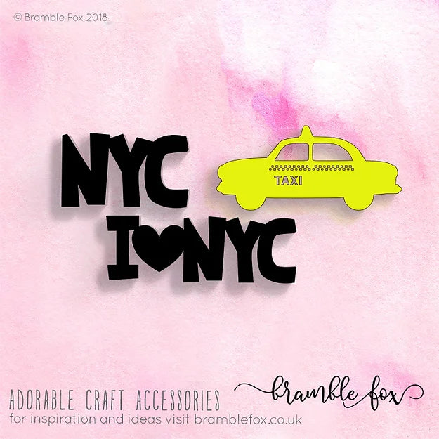 Bramble Fox - HELLO ACRYLICS -I LOVE NYC 4pc