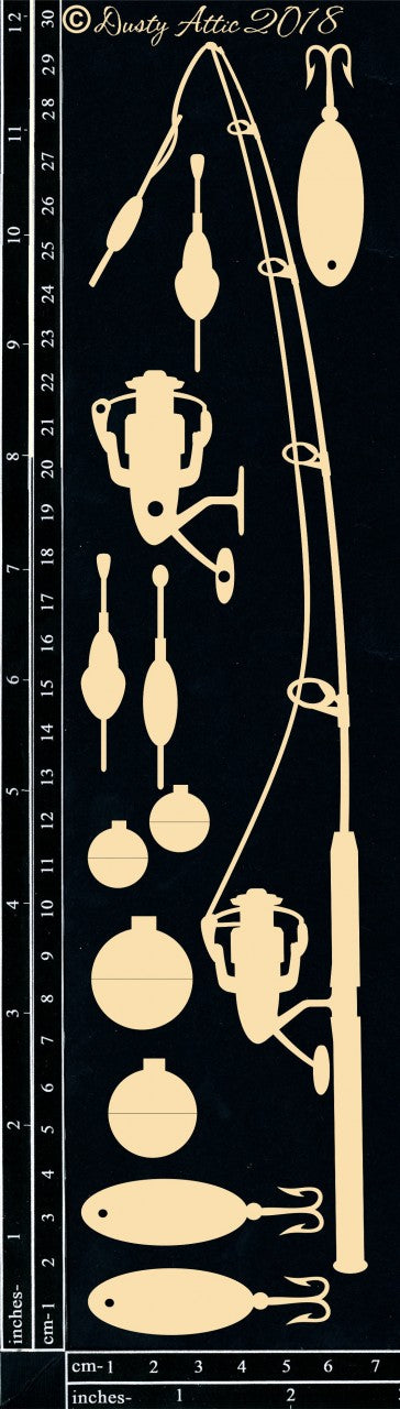 DUSTY ATTIC Chip Board  - Fishing Gear