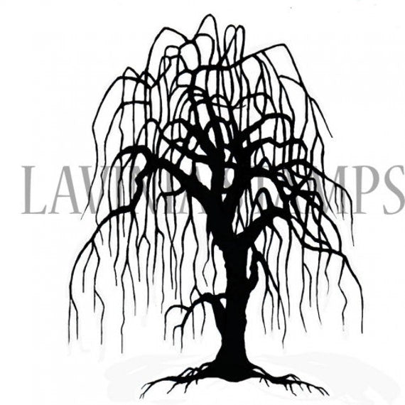 Lavinia Stamps - Weeping Willow Tree  LAV296 1pc