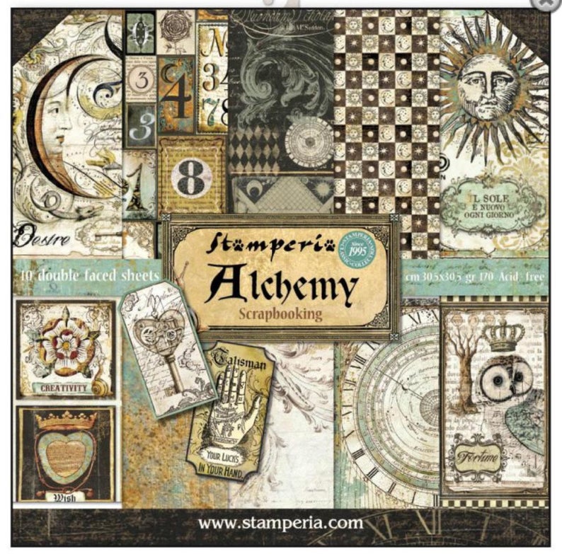 STAMPERIA - ALCHEMY paper pack 12 x 12