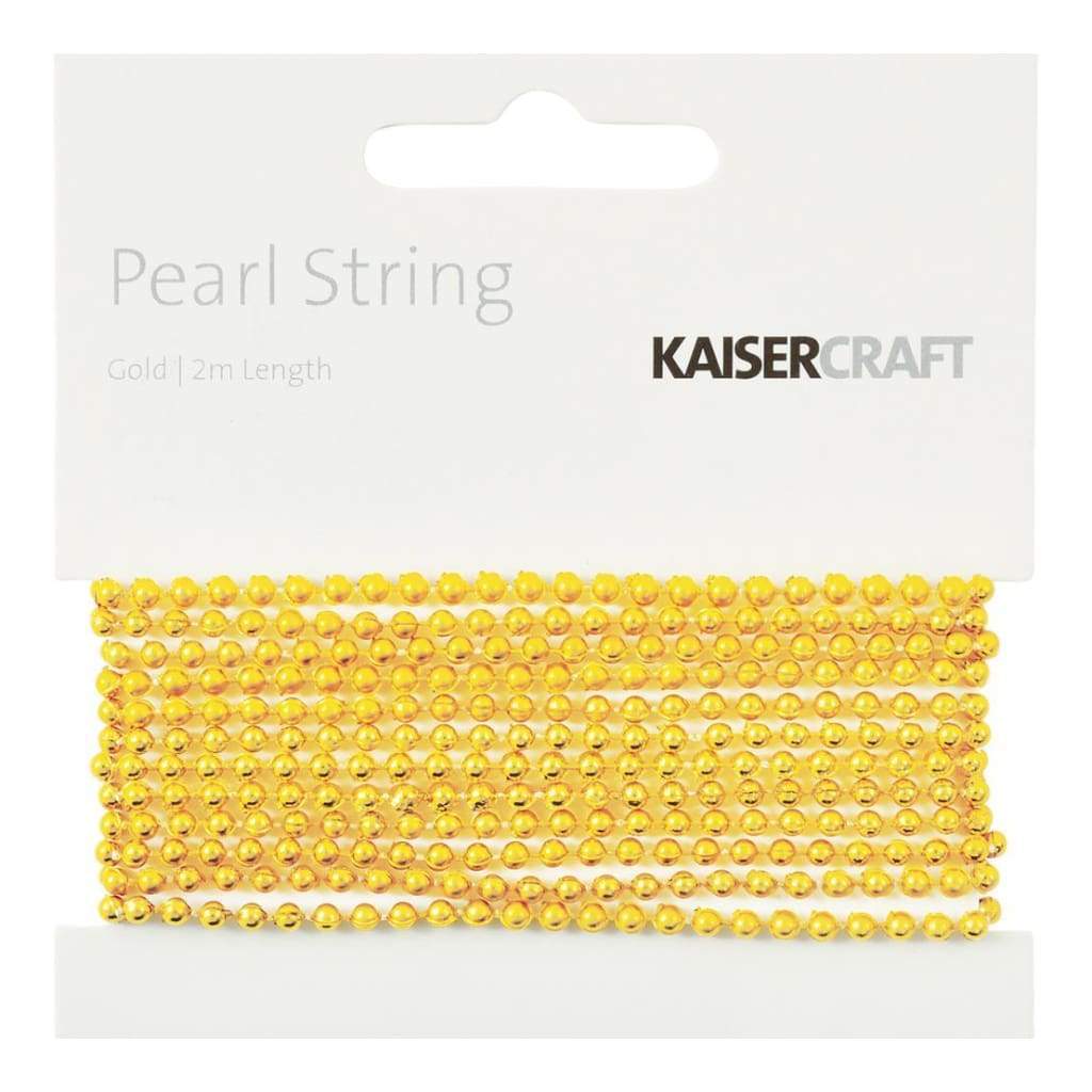 SALE Pearl String Kaisercraft - Gold