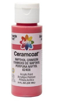 CERAMCOAT Acrylic Paint 59ml 2floz  -  Napthol Crimson