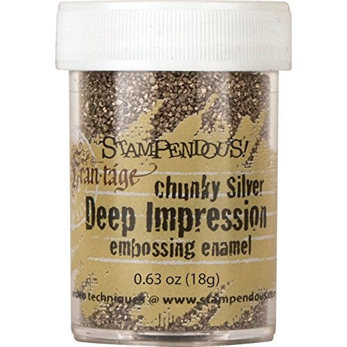STAMPENDOUS Frantage Deep Impression Embossing Enamel Chunky Silver