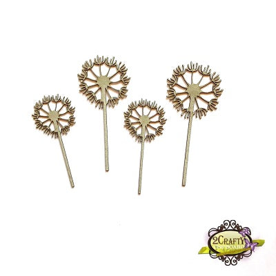 2CRAFTY  Chip Board -  Pretty Dandelions m00761