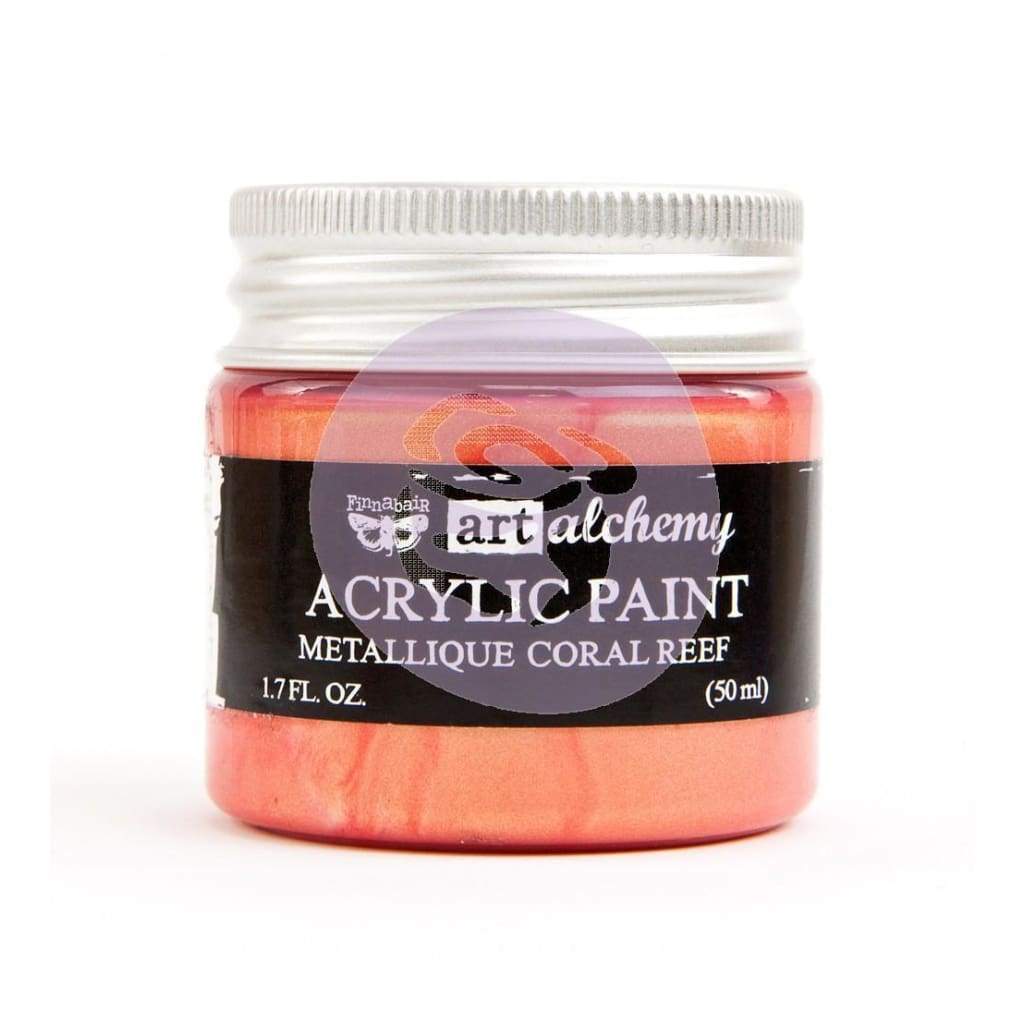 FINNABAIR  art alchemy Metallique Acrylic Paint - Coral Reef