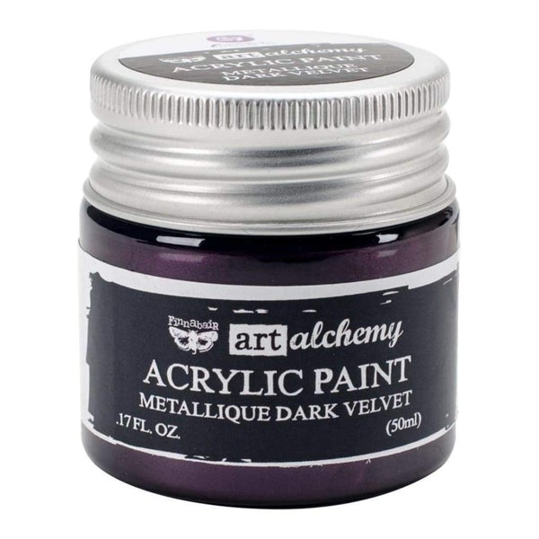 FINNABAIR Art Alchemy Metallique Acrylic Paint - Dark Velvet