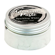 STAMPERIA GLAMOUR PASTE- SPARKLING WHITE 100ML