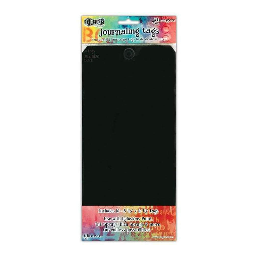 RANGER Dylusions - Journaling Tags Size #12 . 10pc Black