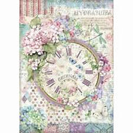 STAMPERIA A4 Rice Paper Hortensia DFSA4468