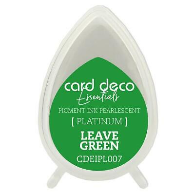 CARD DECO Essentials  - Pigment Ink Pearlescent Platinum Leave Green