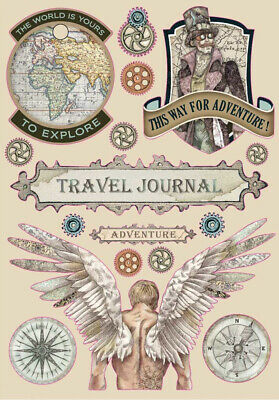 Stamperia Coloured Wooden Shapes Travel Journal KLSP085