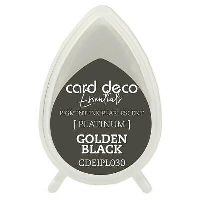 COUTURE CREATIONS  CARD DECO Essentials  - Pigment Ink Platinum Platinum Golden Black PL030
