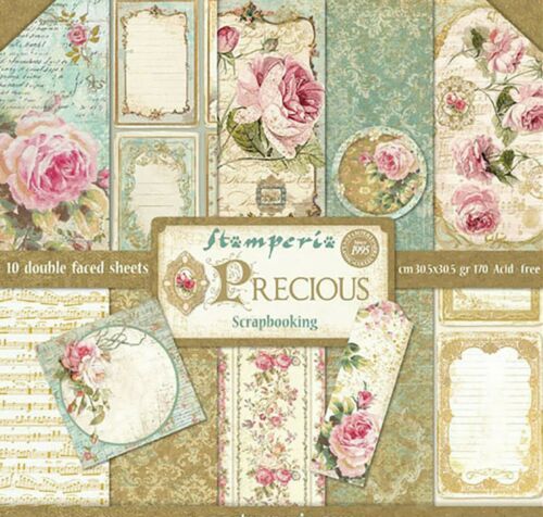 STAMPERIA PRECIOUS 12 X 12 PAPERPACK SBBL24