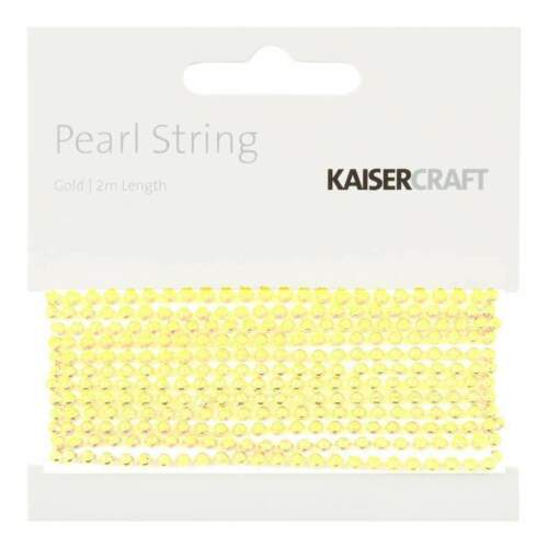 SALE Pearl String Kaisercraft - Light Gold