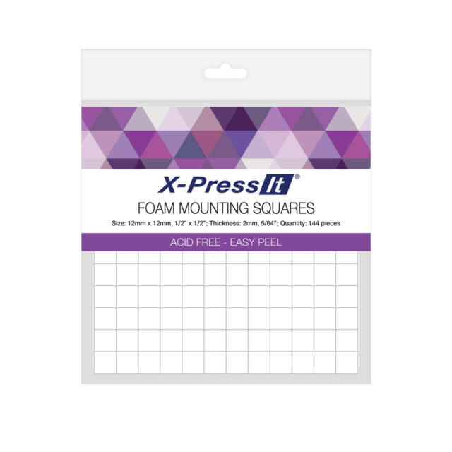 X-PRESS IT   Foam Mounting Squares 12 x 12mm