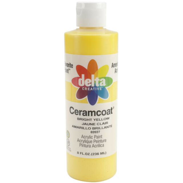CERAMCOAT Acrylic Paint - Bright Yellow 236ml