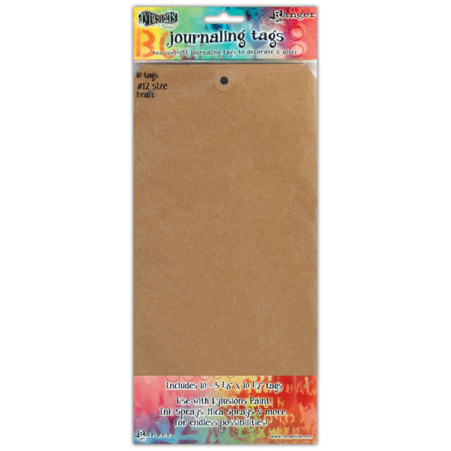 RANGER Dylusions - Journaling Tags Size #12 . 10pkt  KRAFT