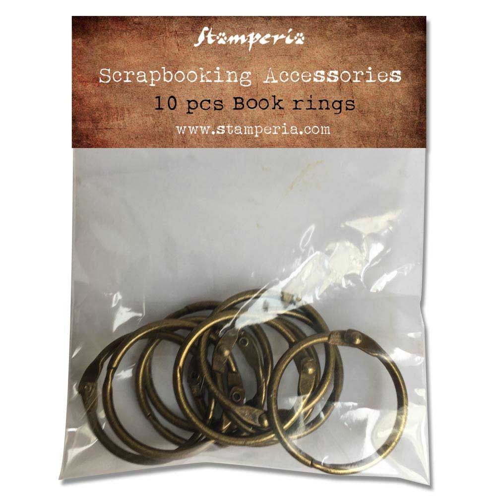 STAMPERIA - Book Rings 10pc