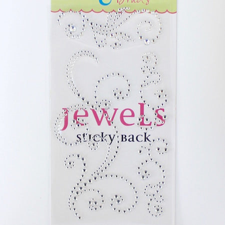 Sticky Back Jewels - 468 Swirls Jewels Clear
