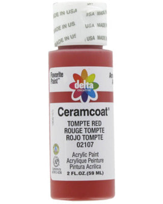 CERAMCOAT Acrylic Paint 59ml 2floz  - Tompte Red