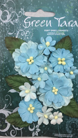 GREEN TARA Flowers - Pastel Blue