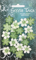 GREEN TARA Flowers - 20 Mini Flowers Green - MFGr