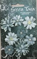 GREEN TARA Flowers - 8Rustic  Sky Blue RF8SB
